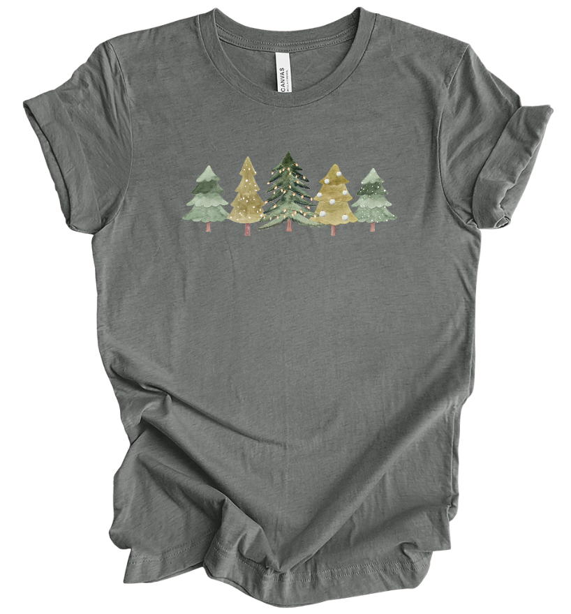 Watercolor Christmas Trees