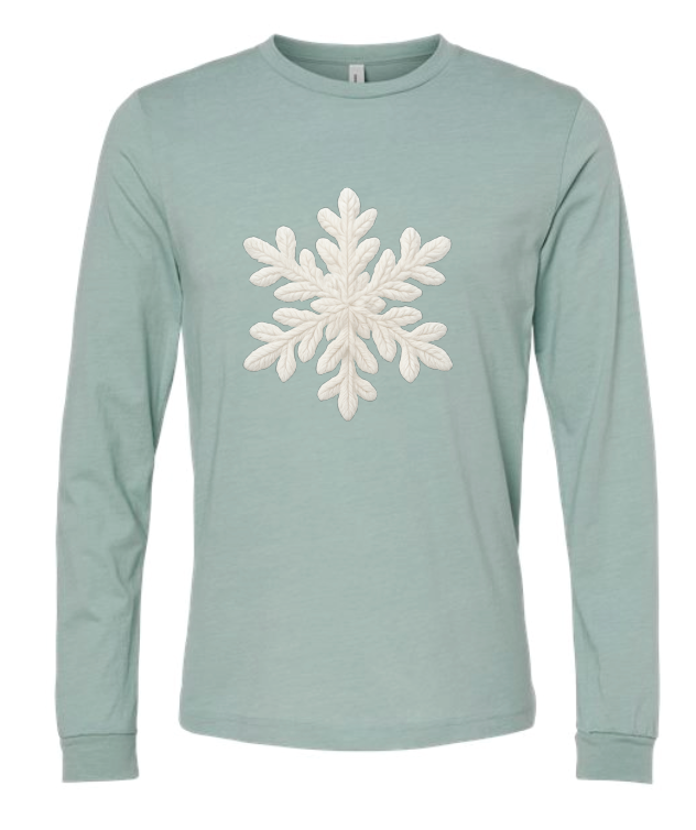 Snowflake - Faux Knitted - Long Sleeve
