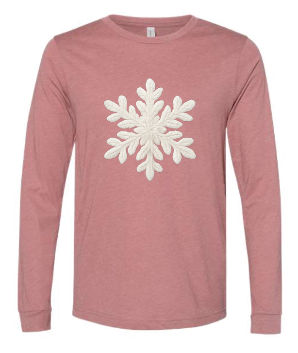 Snowflake - Faux Knitted - Long Sleeve