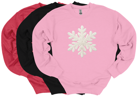 Snowflake - Faux Knitted - Crew