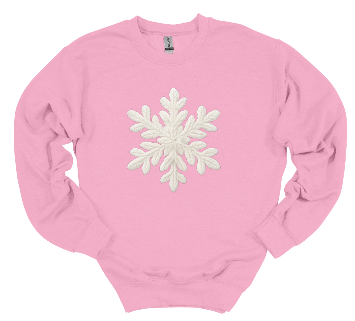 Snowflake - Faux Knitted - Crew