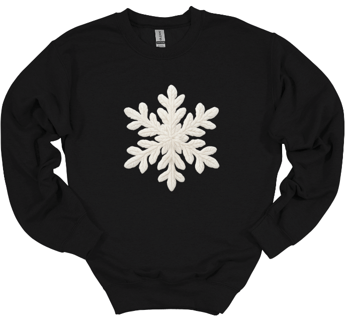 Snowflake - Faux Knitted - Crew