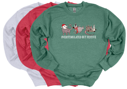 Overstimulated but Festive Opossum Crew