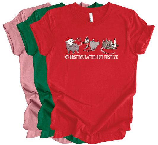 Overstimulated but Festive Opossum