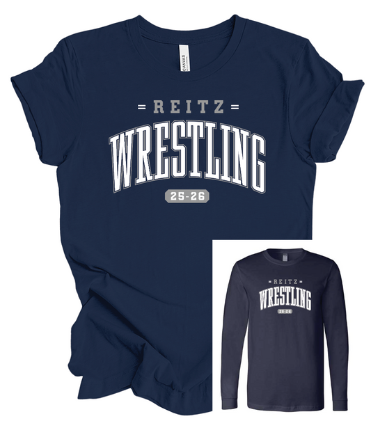 Reitz Wrestling - 25-26 - Short Sleeve or Long Sleeve