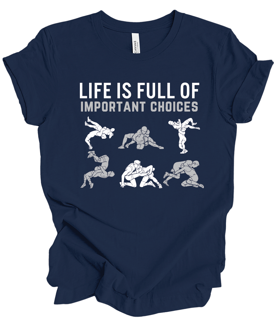 Wrestling Life is Full of Important Choices - Short Sleeve or Long Sleeve