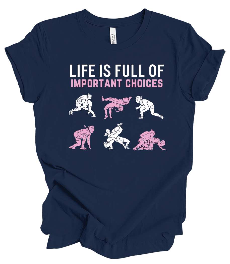 Wrestling Life is Full of Important Choices - Short Sleeve or Long Sleeve