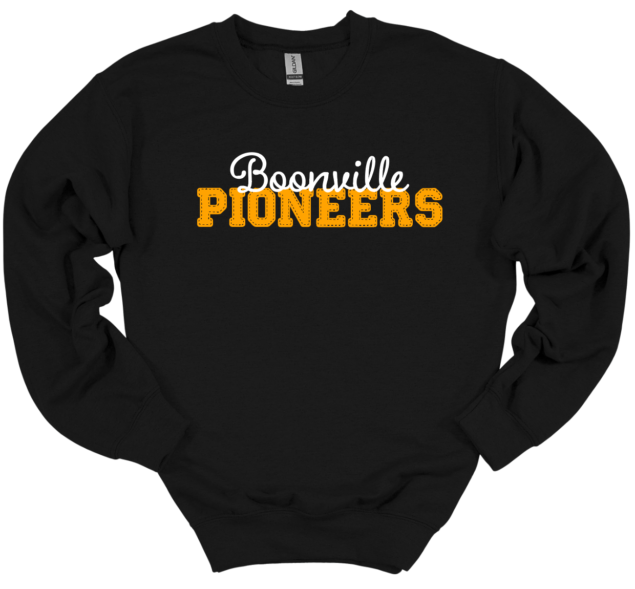 Boonville Pioneers Faux Stitched Crew IN-STOCK