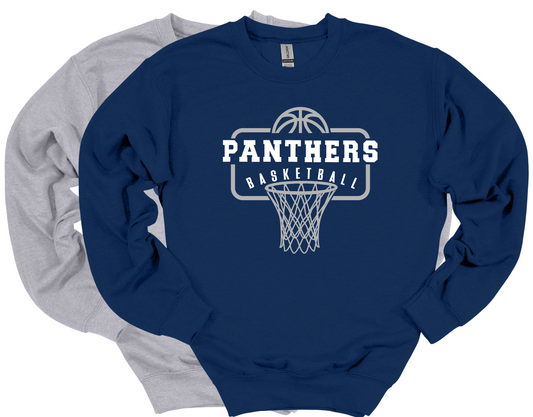 Panthers Basketball Hoop - Crew or Hoodie
