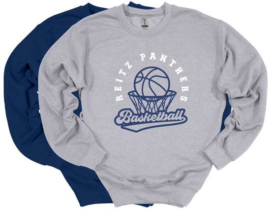 Panthers Basketball Vintage - Crew or Hoodie