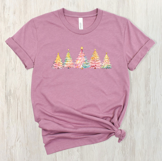 Pink Pastel Christmas Trees IN-STOCK