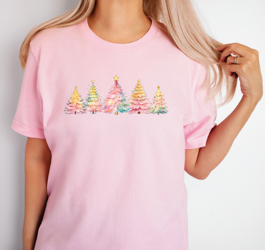 Pink Pastel Christmas Trees IN-STOCK