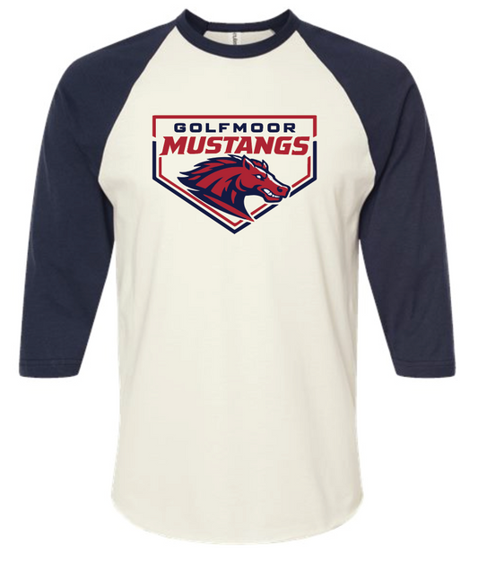 Mustangs Logo Raglan