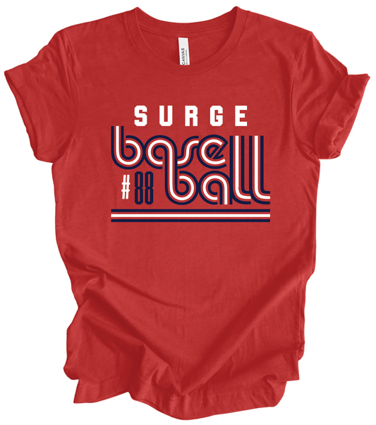 Surge Baseball Retro w/ Custom Number