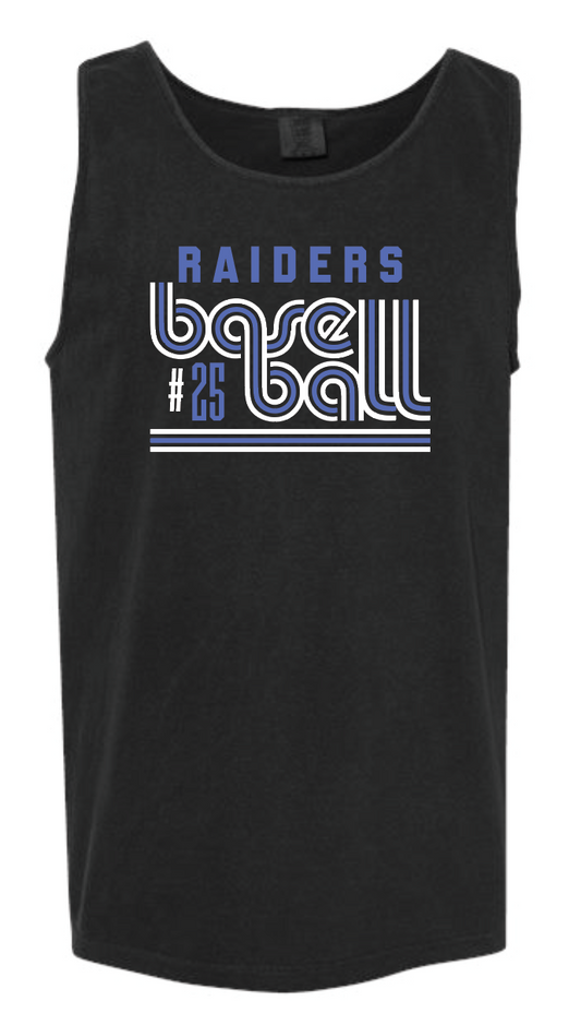 Raiders Baseball Retro Tank w/ Custom Number