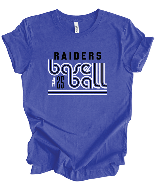 Raiders Baseball Retro w/ Custom Number