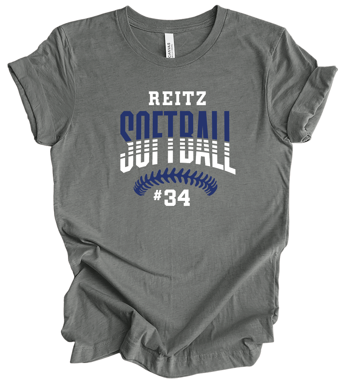Reitz Softball Laces w/ Custom Number