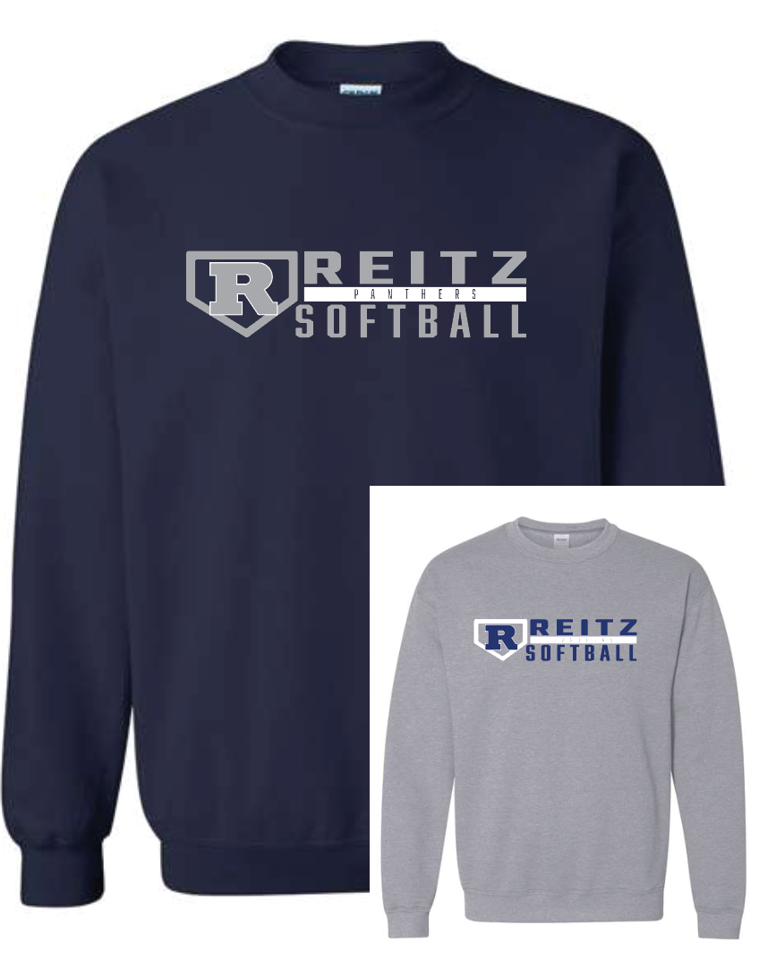 Reitz Panthers Softball Crew Sweatshirt