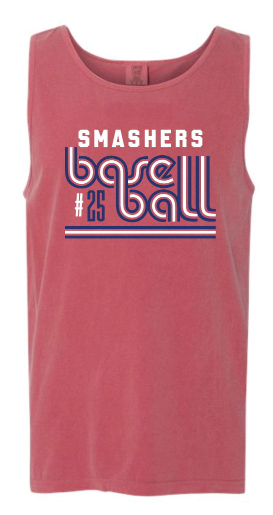Smashers Baseball Retro Tank w/ Custom Number