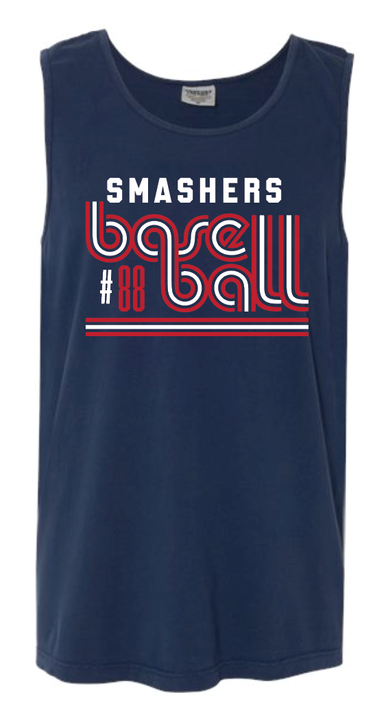 Smashers Baseball Retro Tank w/ Custom Number