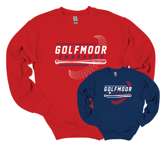 Golfmoor Smashers Baseball Crew Sweatshirt