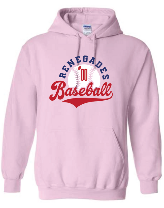 Renegades Pink Hoodie w/ Custom Number