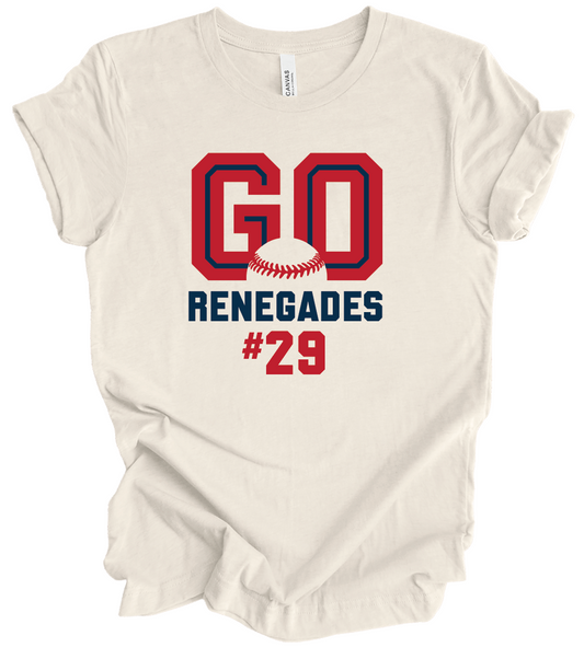 Go Renegades w/ Custom Number