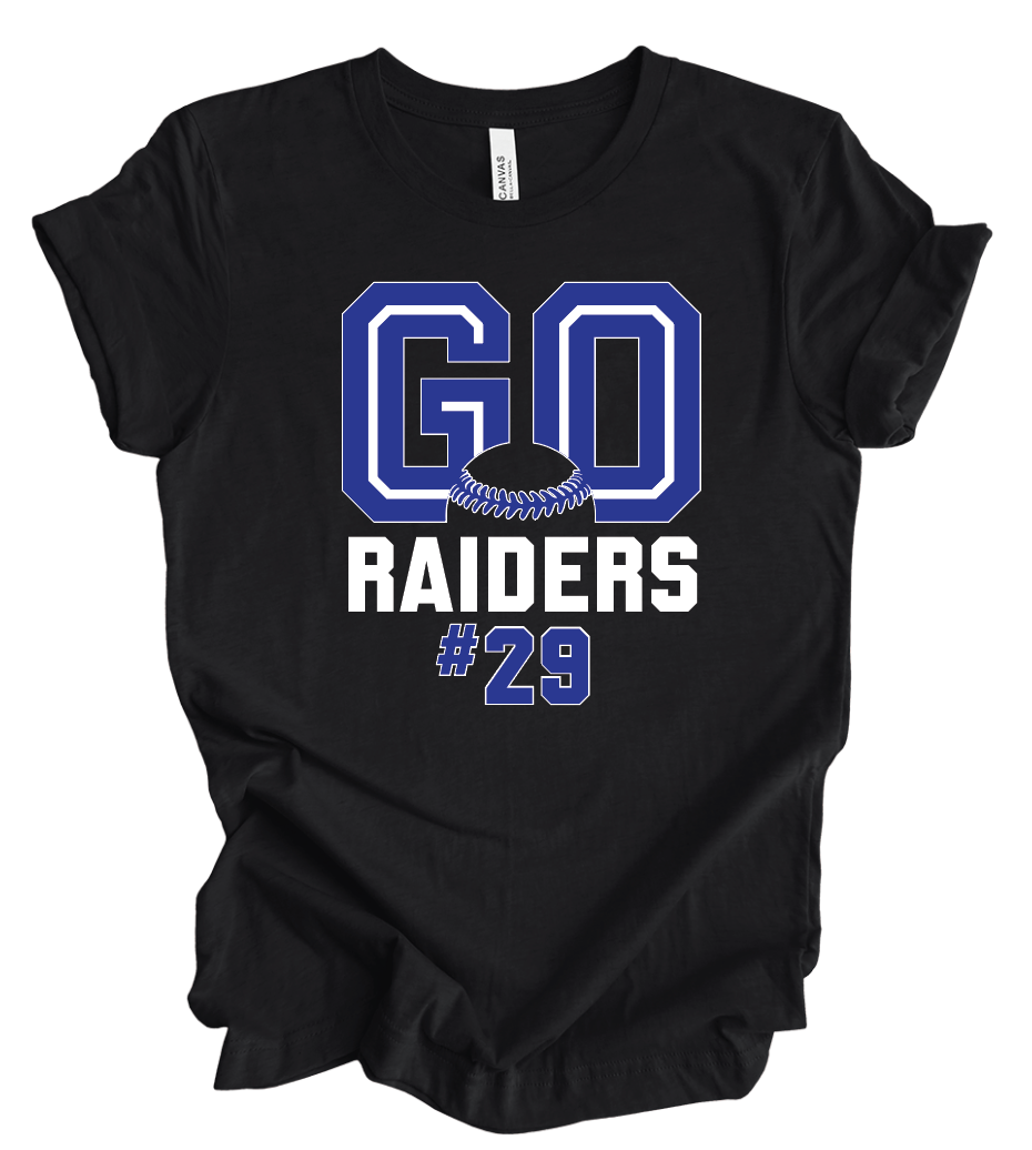 Go Raiders w/ Custom Number