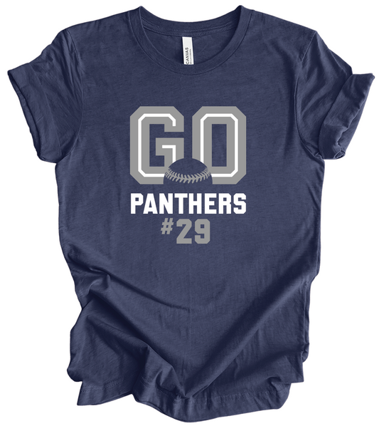 Go Panthers w/ Custom Number