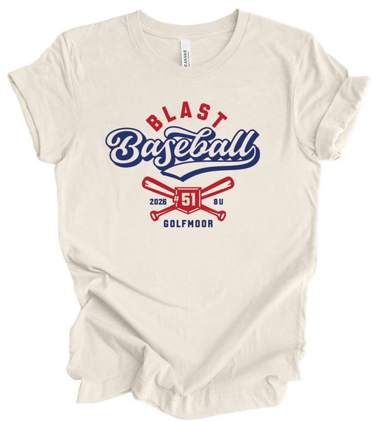 Blast Baseball 2026 8U w/ Custom Number