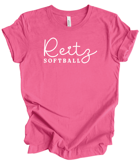 Reitz Softball PINK OUT w/ heart