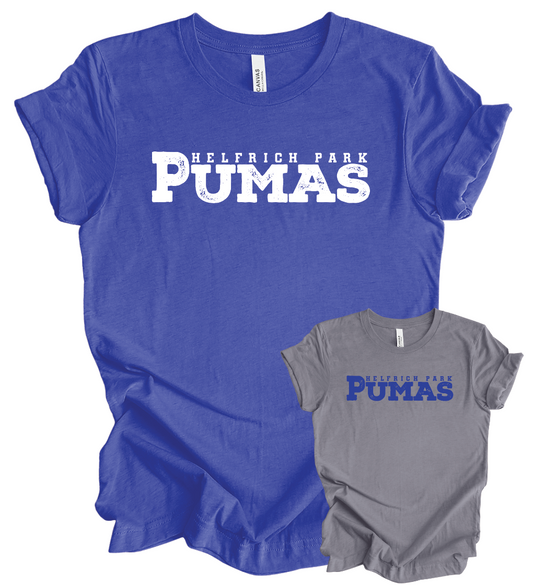 Helfrich Park Pumas Bold Letters