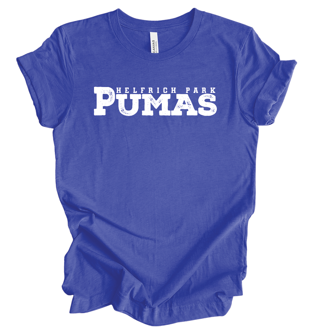 Helfrich Park Pumas Bold Letters