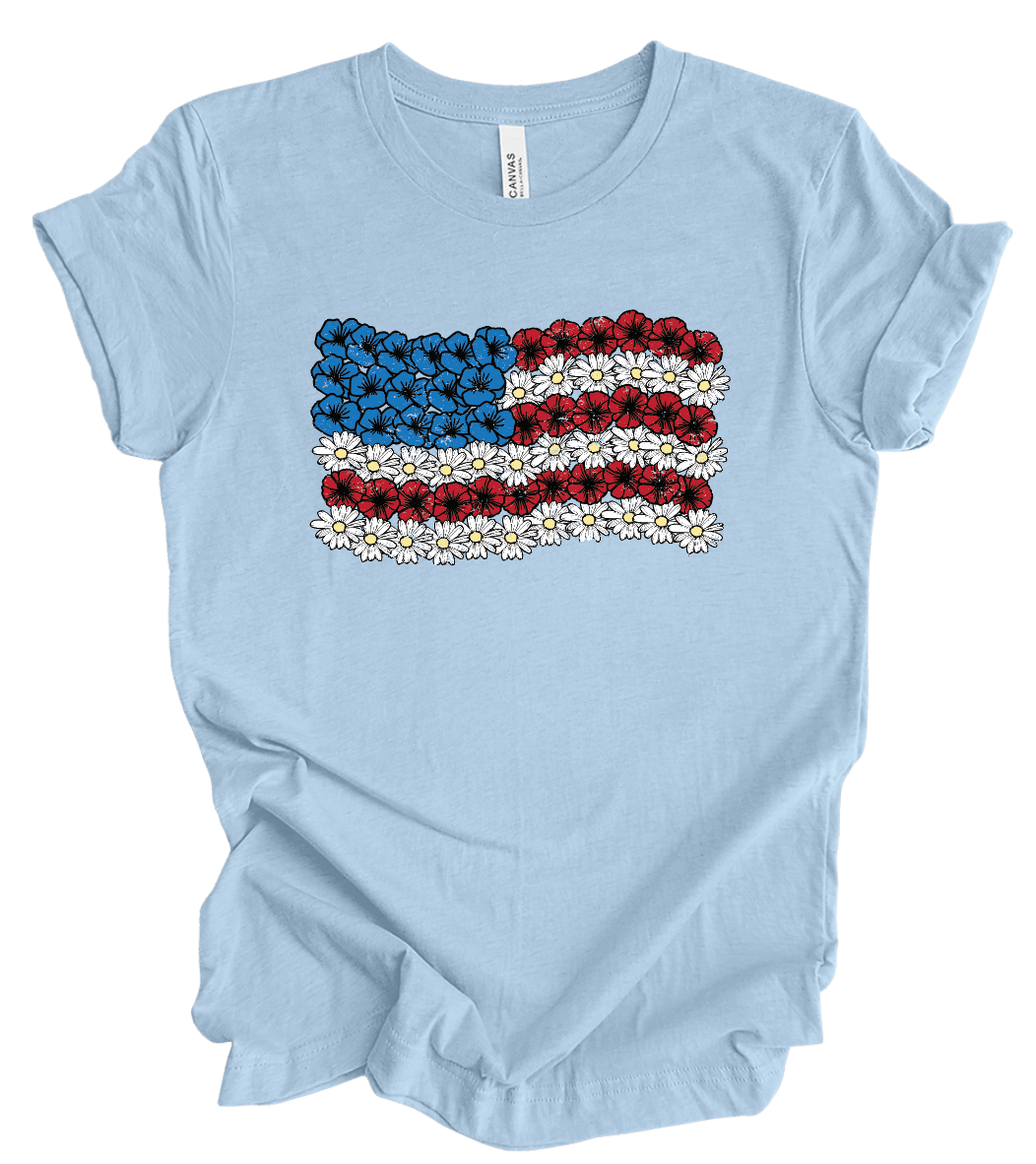 Flower USA Flag