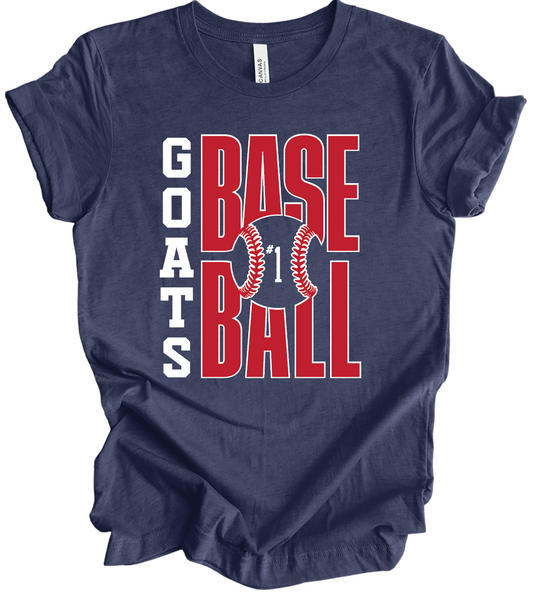 Goats Baseball w/ Custom Number