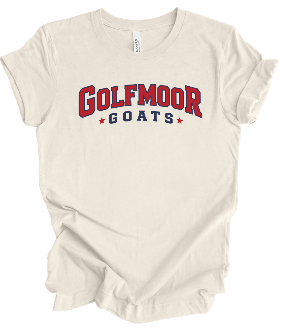 Golfmoor Goats Text Logo T-Shirt