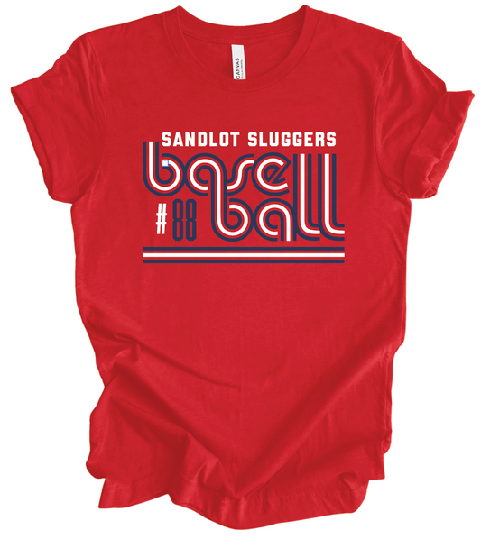Sandlot Sluggers Retro w/ Custom Number