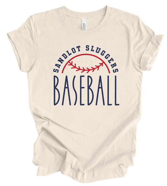 Sandlot Sluggers Baseball Tall Letters