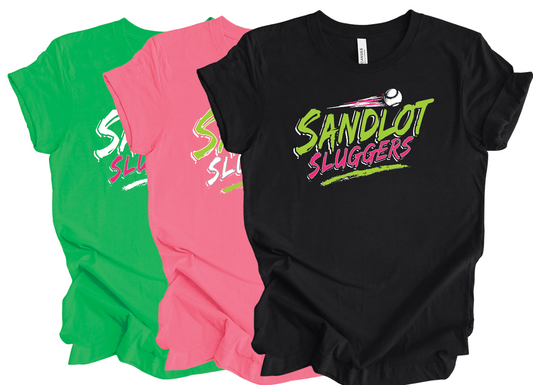 Sandlot Sluggers Neon Logo T-Shirt