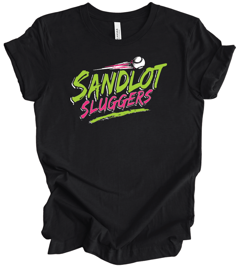 Sandlot Sluggers Neon Logo T-Shirt
