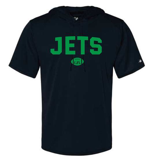 EJFL Jets Classic - Dry Fit Short Sleeve Hooded