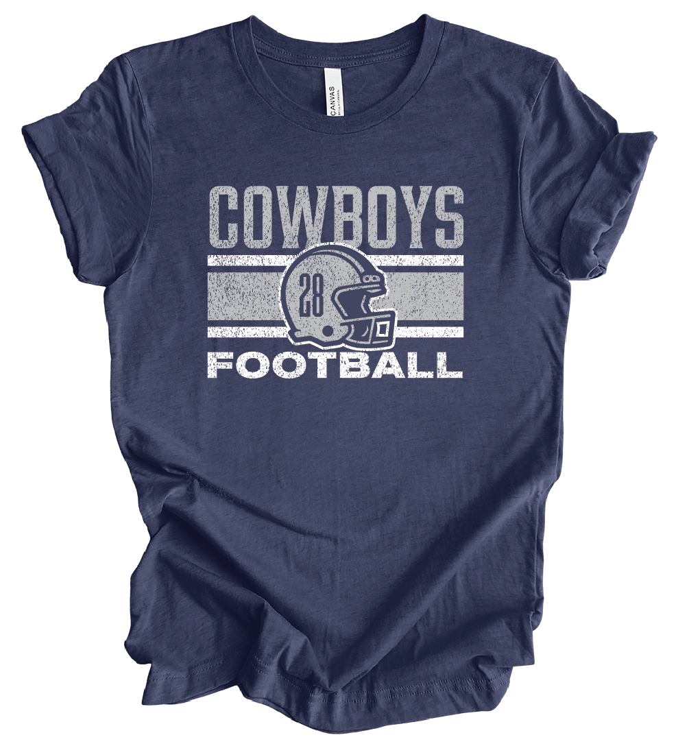 EJFL Cowboys Helmet w/ Custom Number