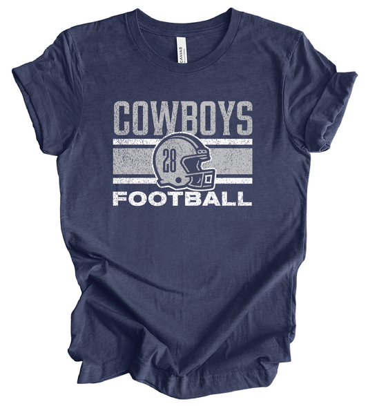 EJFL Cowboys Helmet w/ Custom Number