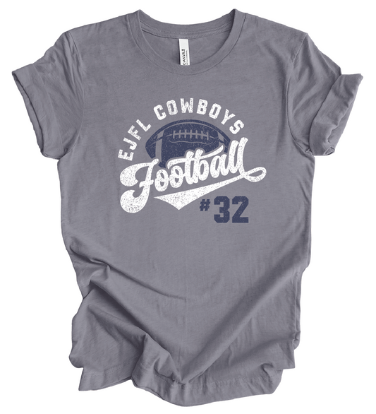 EJFL Cowboys Vintage w/ Custom Number