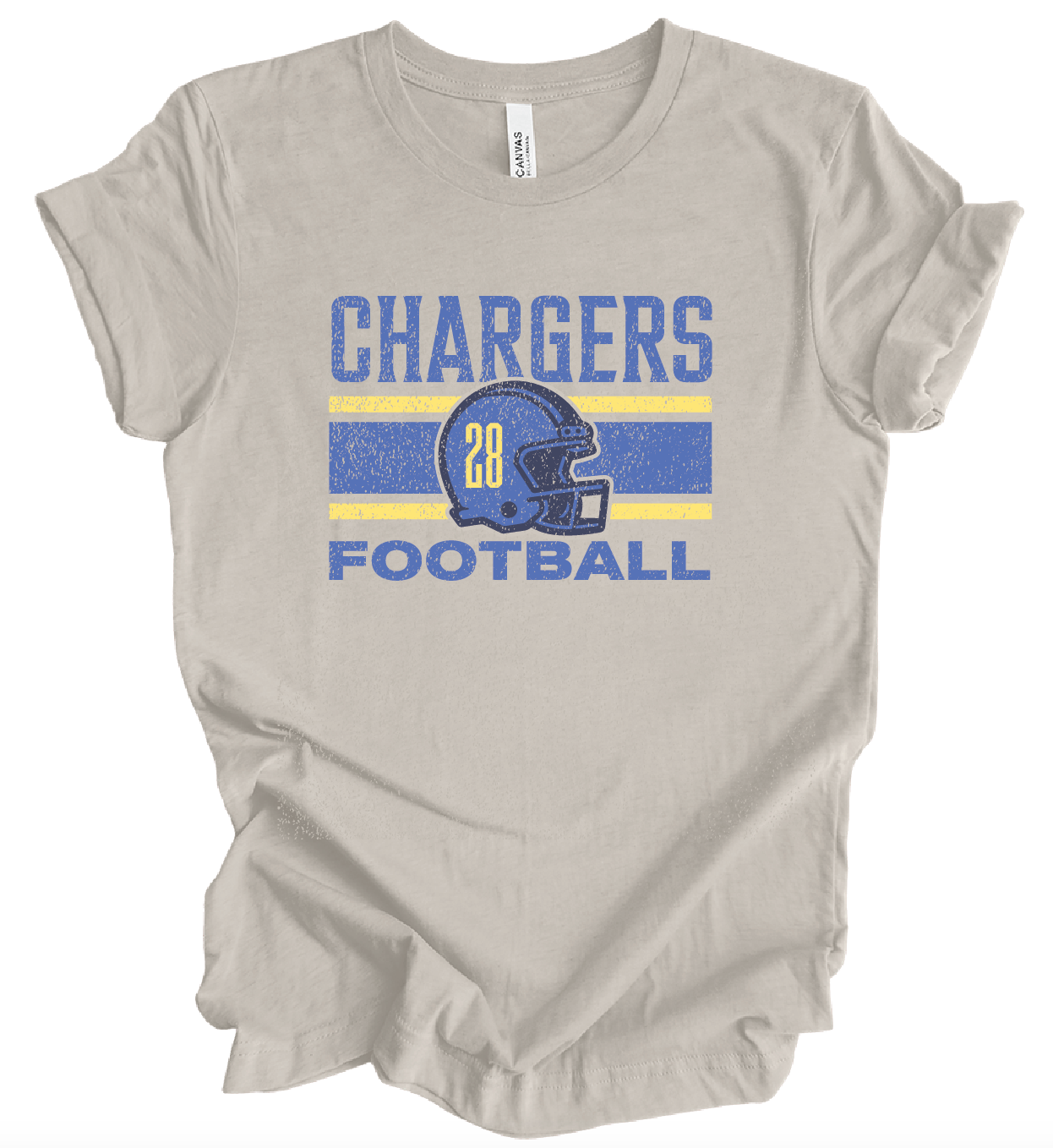 EJFL Chargers Helmet w/ Custom Number