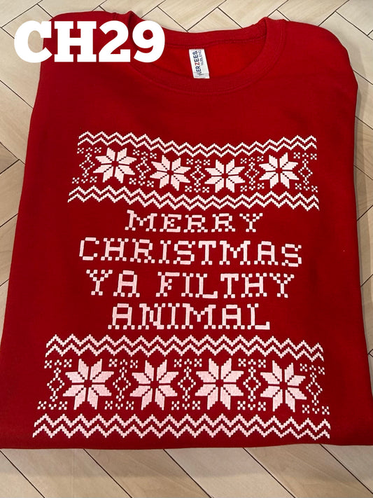 Merry Christmas Ya Filthy Animal