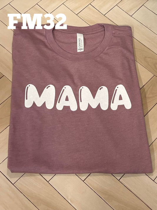 Mama - Bubble Letters