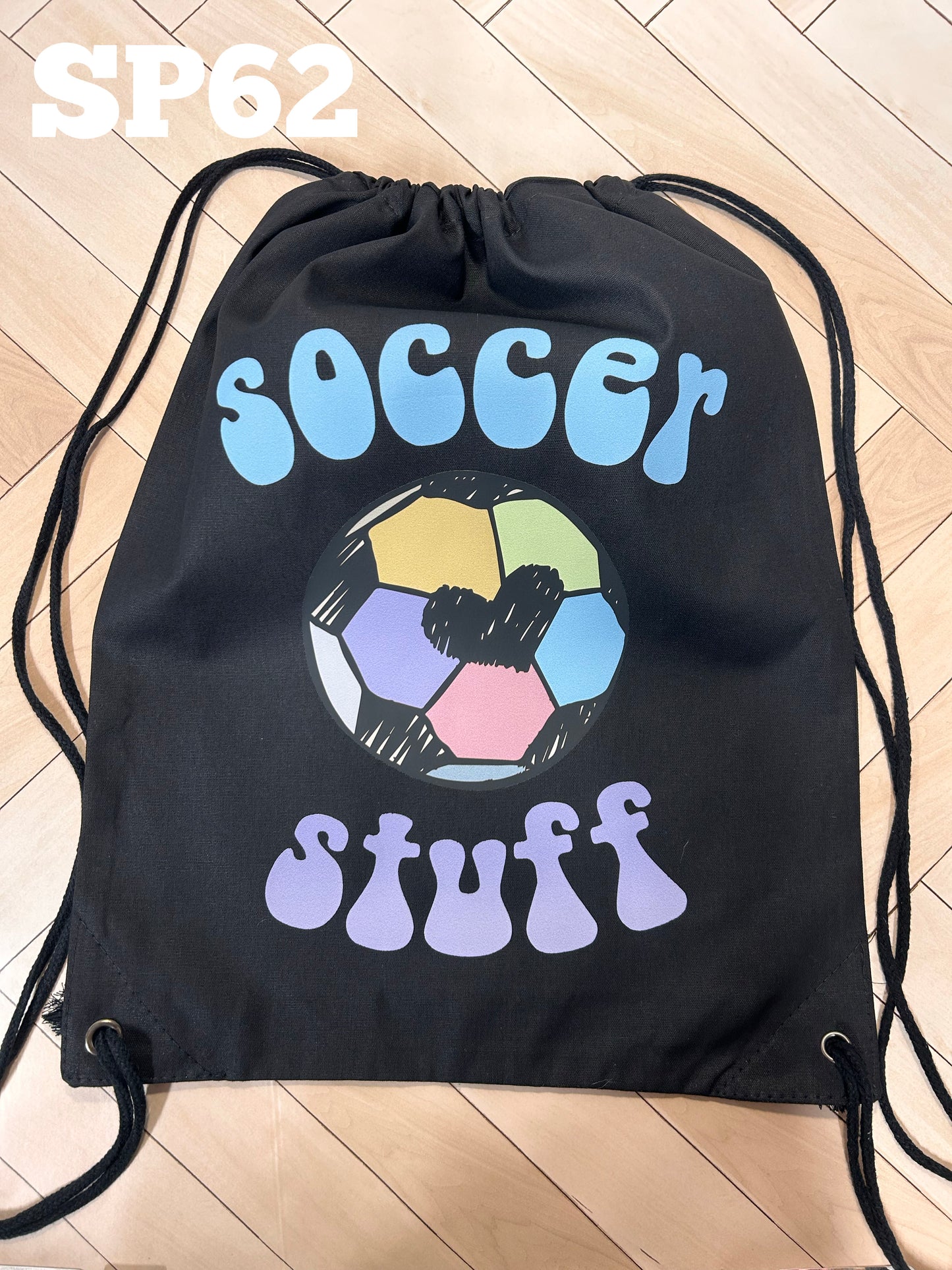 Soccer Stuff Drawstring Bag